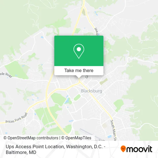 Ups Access Point Location map