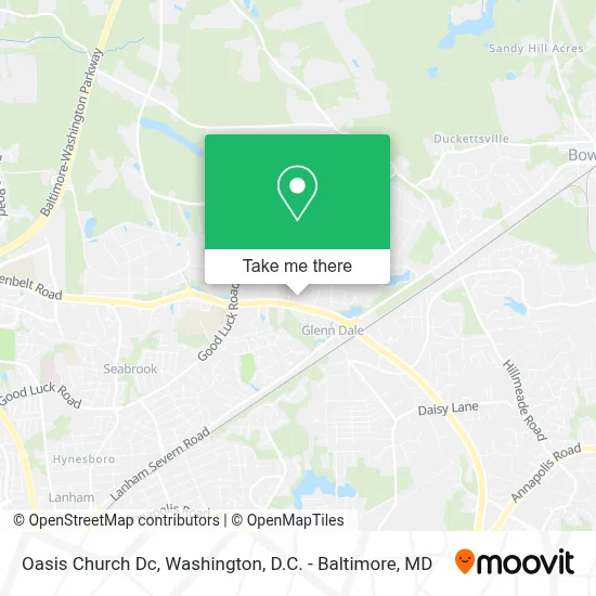 Oasis Church Dc map