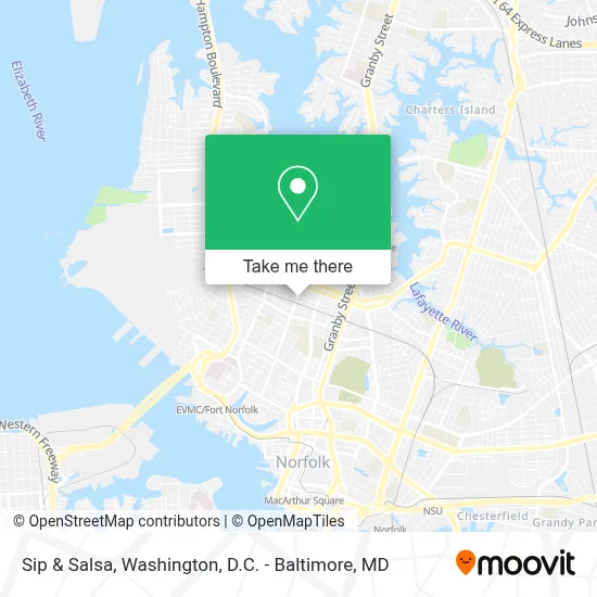 Sip & Salsa map