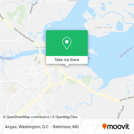 Airgas map