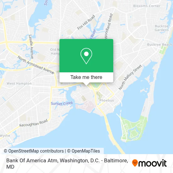 Bank Of America Atm map