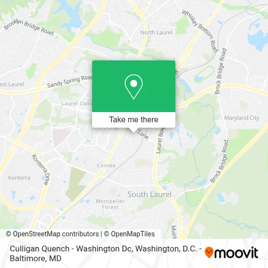 Culligan Quench - Washington Dc map