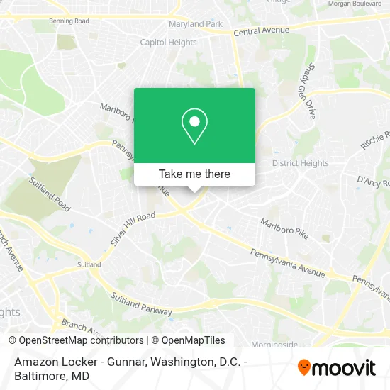 Amazon Locker - Gunnar map