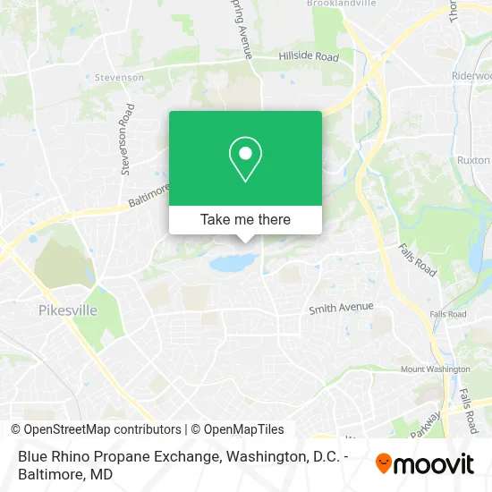 Blue Rhino Propane Exchange map