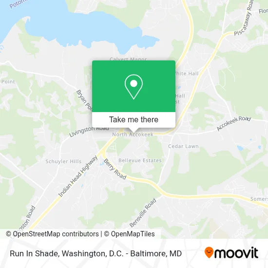 Run In Shade map