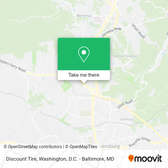 Discount Tire map