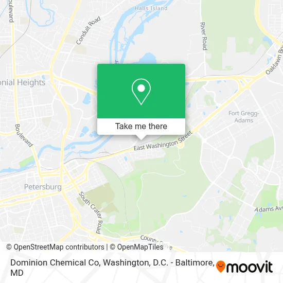 Dominion Chemical Co map