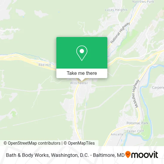 Bath & Body Works map