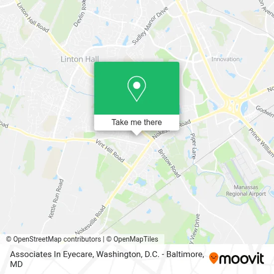 Associates In Eyecare map
