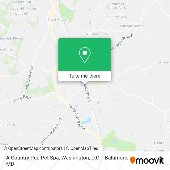 A Country Pup Pet Spa map
