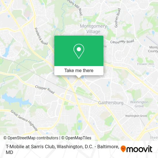 T-Mobile at Sam's Club map