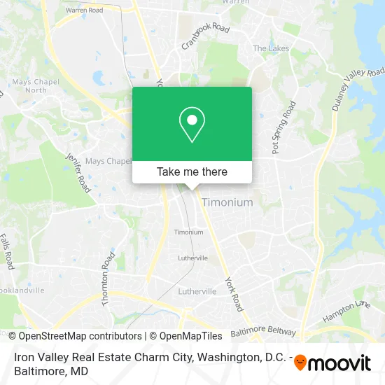 Iron Valley Real Estate Charm City map