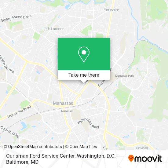Ourisman Ford Service Center map