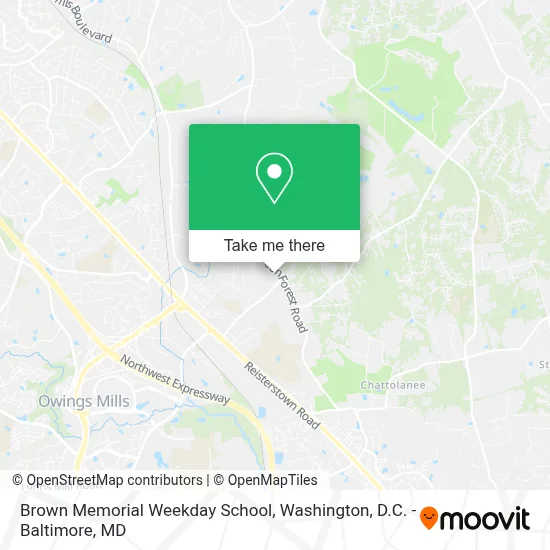 Brown Memorial Weekday School map