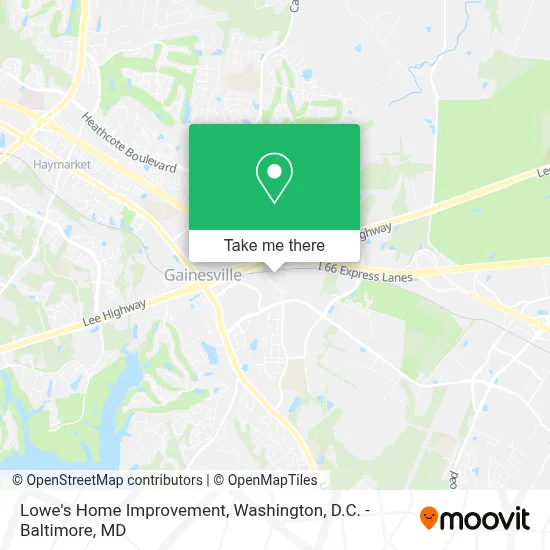Lowe's Home Improvement map