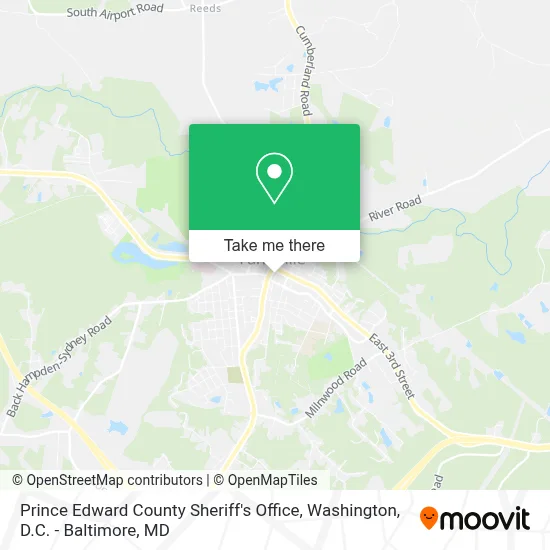 Prince Edward County Sheriff's Office map