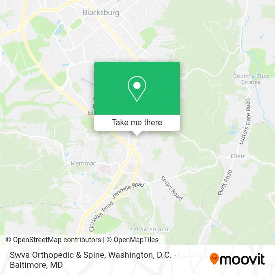 Swva Orthopedic & Spine map