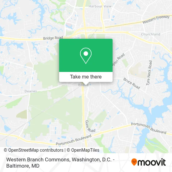 Western Branch Commons map