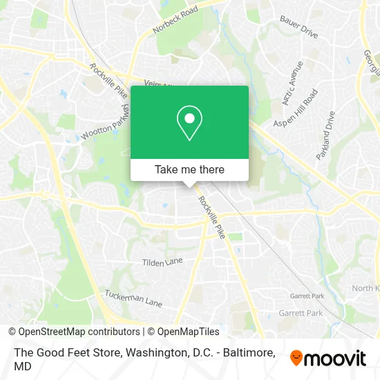 The Good Feet Store map