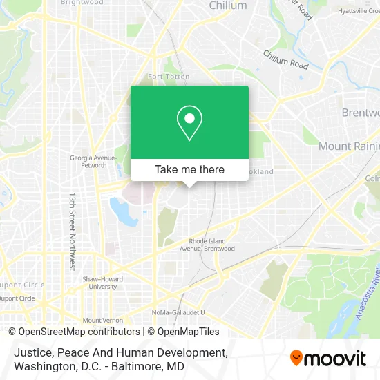 Justice, Peace And Human Development map