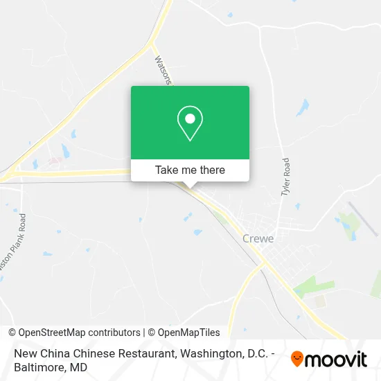 New China Chinese Restaurant map