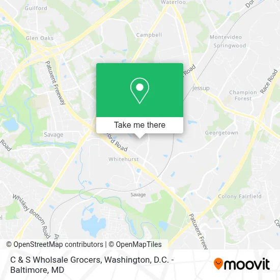 C & S Wholsale Grocers map