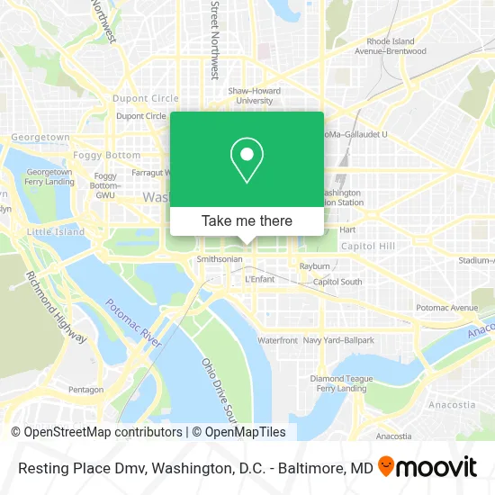 Resting Place Dmv map