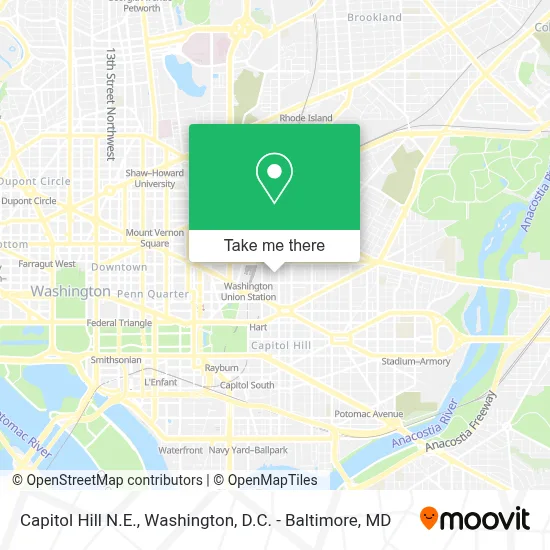 Capitol Hill N.E. map