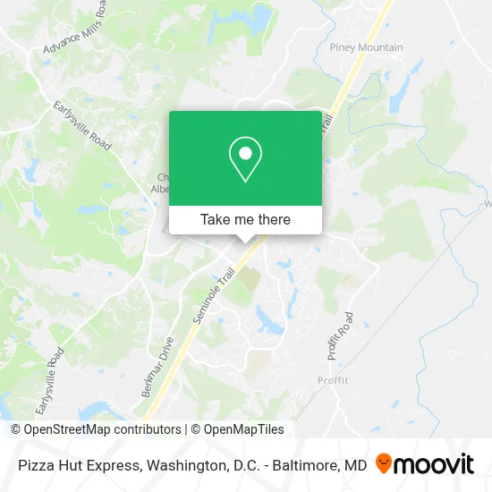Pizza Hut Express map