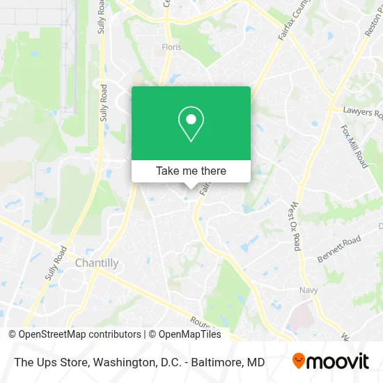 The Ups Store map
