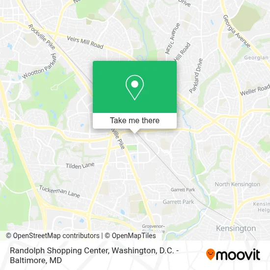 Randolph Shopping Center map