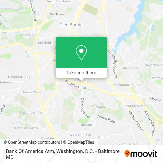 Bank Of America Atm map