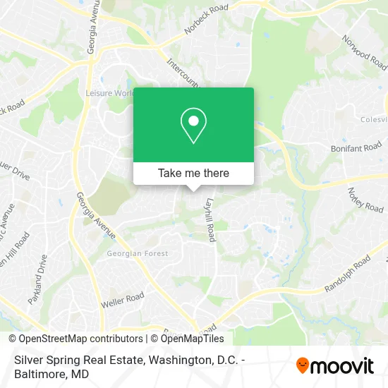 Silver Spring Real Estate map