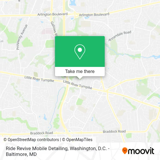 Ride Revive Mobile Detailing map