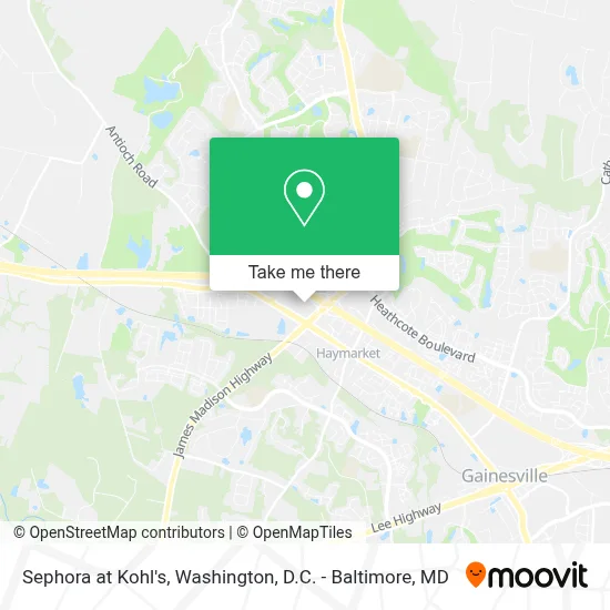 Sephora at Kohl's map