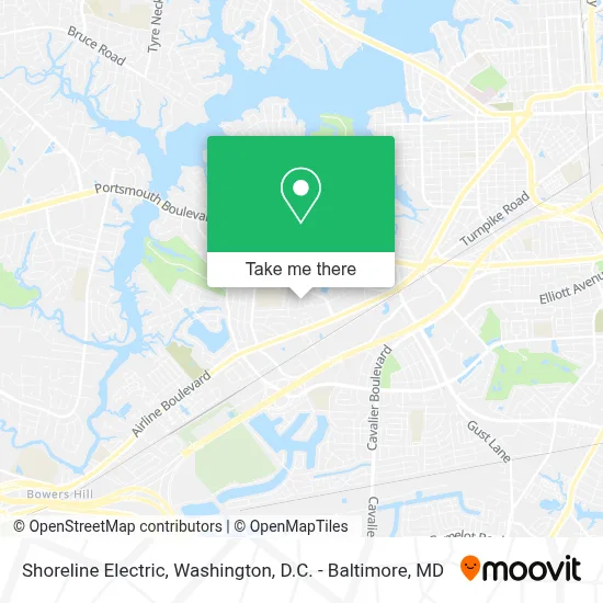 Shoreline Electric map