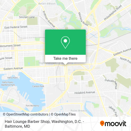 Hair Lounge Barber Shop map