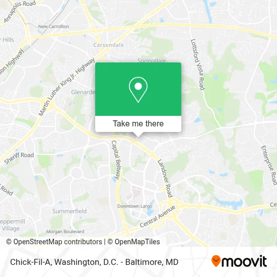 Chick-Fil-A map