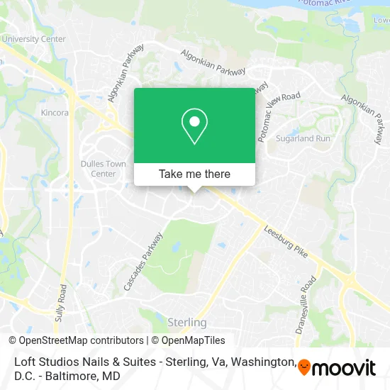Loft Studios Nails & Suites - Sterling, Va map