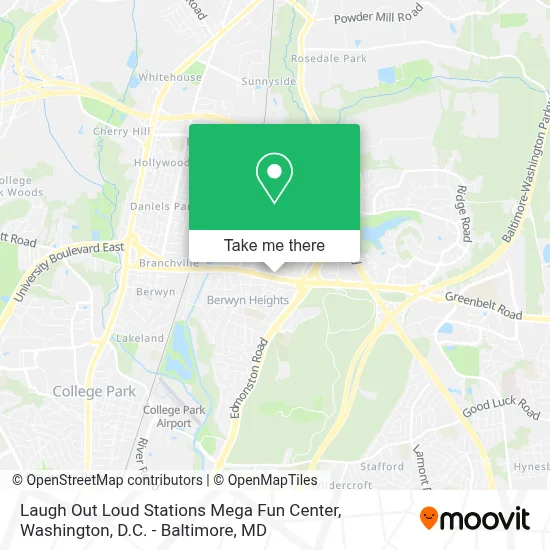 Laugh Out Loud Stations Mega Fun Center map