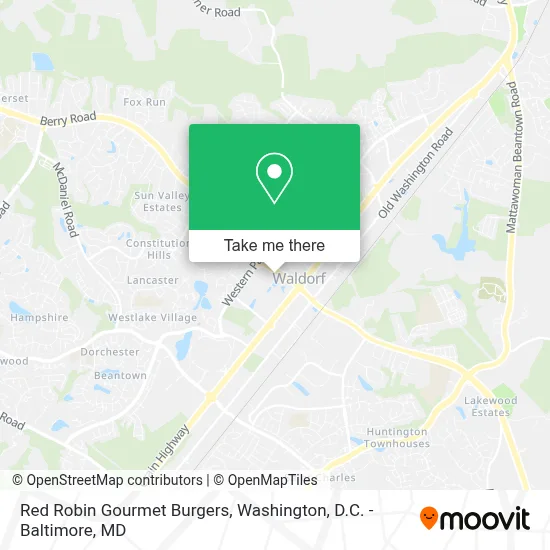 Red Robin Gourmet Burgers map