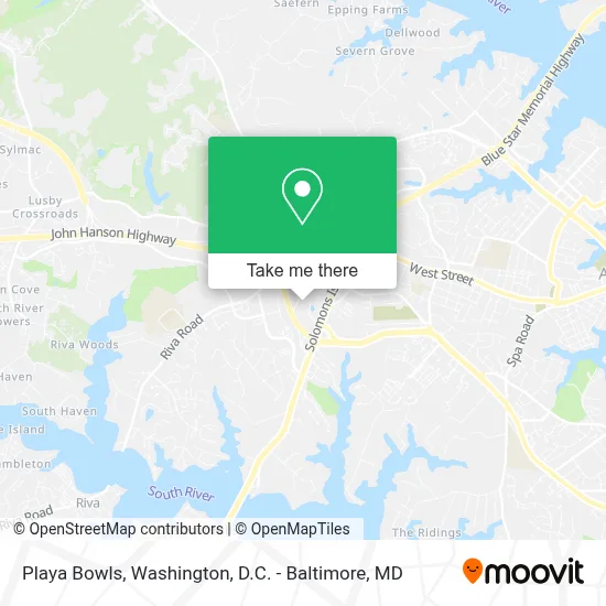 Playa Bowls map