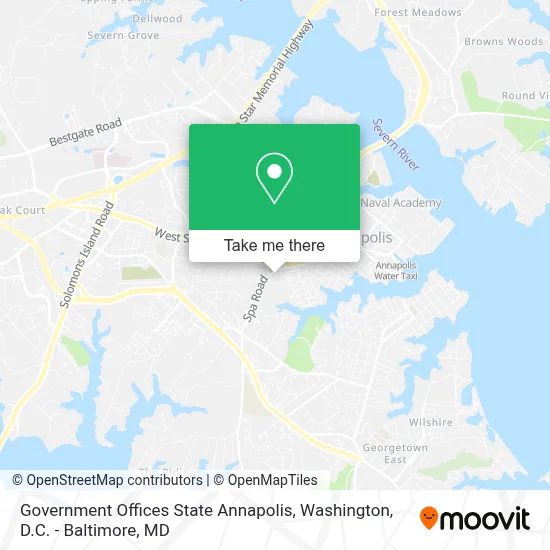 Government Offices State Annapolis map