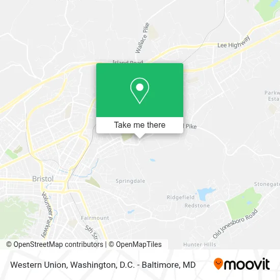 Western Union map