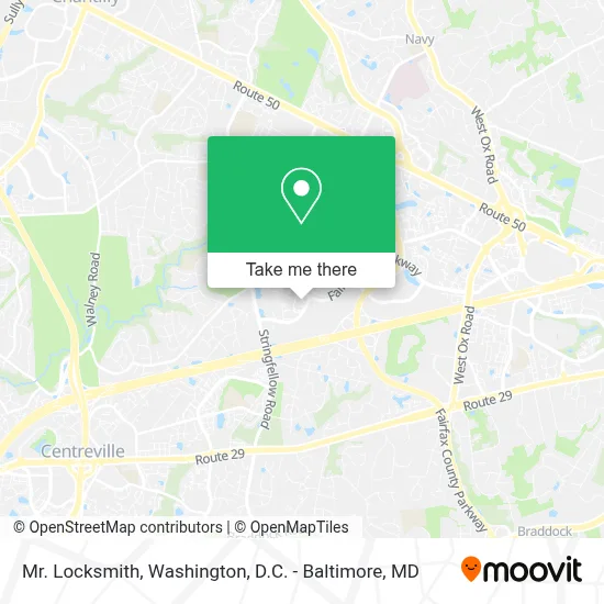 Mr. Locksmith map