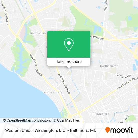 Western Union map