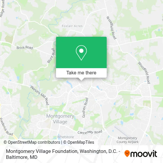Montgomery Village Foundation map