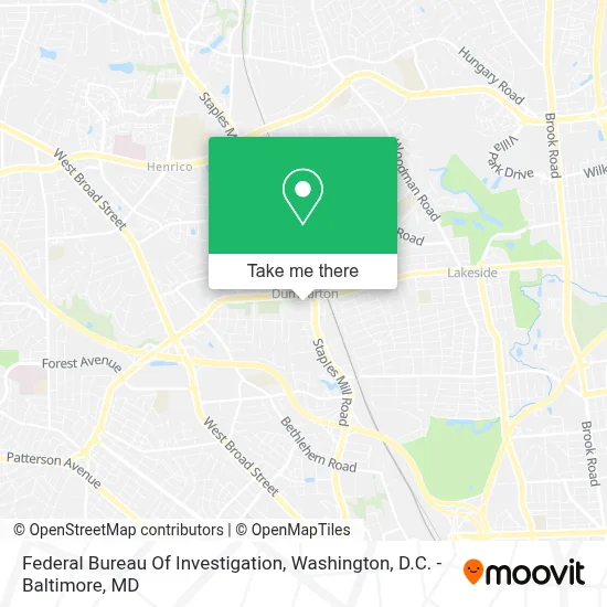 Federal Bureau Of Investigation map