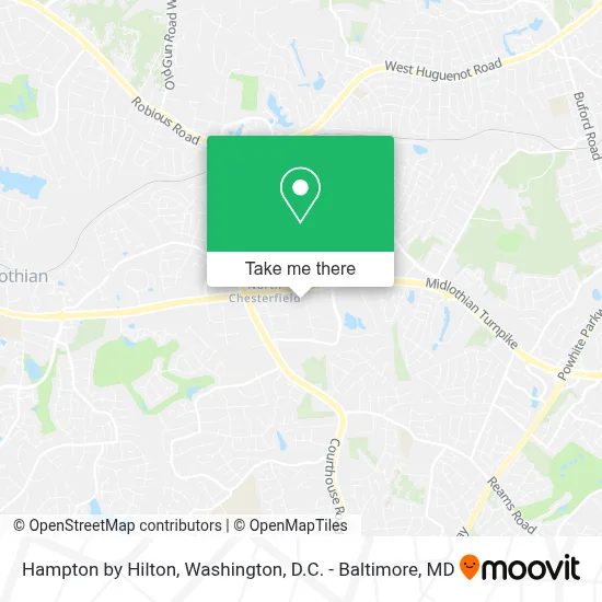 Hampton by Hilton map