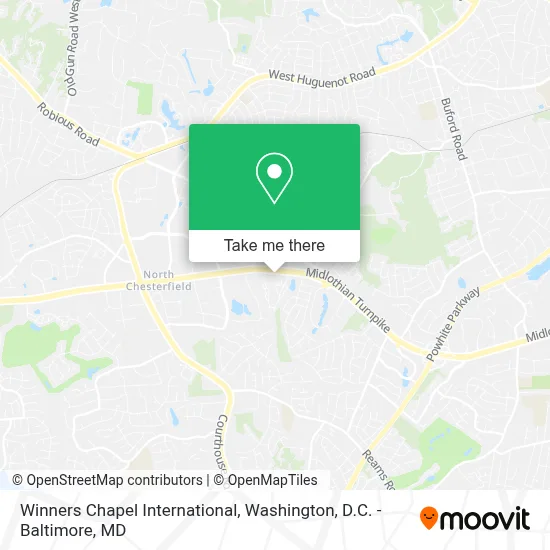Winners Chapel International map